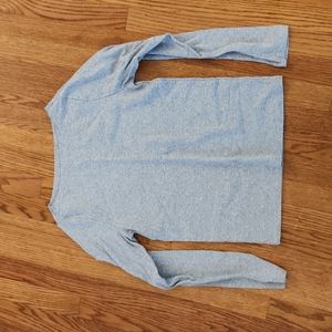 Gap gray long sleeve boatneck t-shirt, size large